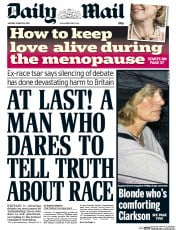 Daily Mail (UK) Newspaper Front Page for 16 March 2015
