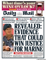 Daily Mail Newspaper Front Page (UK) for 17 September 2015