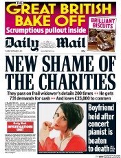 Daily Mail (UK) Newspaper Front Page for 1 September 2015