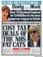 Daily Mail (UK) Newspaper Front Page for 21 April 2015