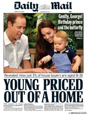 Daily Mail (UK) Newspaper Front Page for 22 July 2014