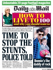 Daily Mail (UK) Newspaper Front Page for 23 October 2017