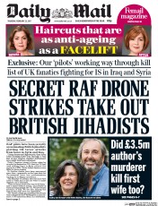 Daily Mail (UK) Newspaper Front Page for 23 February 2017