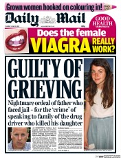 Daily Mail Newspaper Front Page (UK) for 23 June 2015