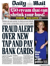 Daily Mail Newspaper Front Page (UK) for 23 July 2015