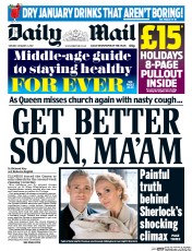 Daily Mail (UK) Newspaper Front Page for 2 January 2017