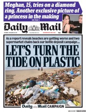 Daily Mail (UK) Newspaper Front Page for 30 November 2017