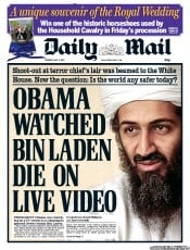 Daily Mail (UK) Newspaper Front Page for 3 May 2011