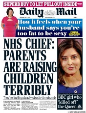 Daily Mail (UK) Newspaper Front Page for 4 June 2015