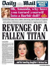 Daily Mail (UK) Newspaper Front Page for 4 July 2012