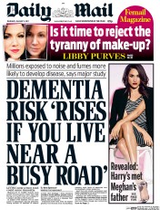 Daily Mail (UK) Newspaper Front Page for 5 January 2017