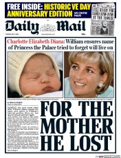 Daily Mail (UK) Newspaper Front Page for 5 May 2015