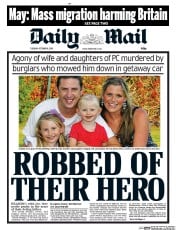 Daily Mail (UK) Newspaper Front Page for 6 October 2015