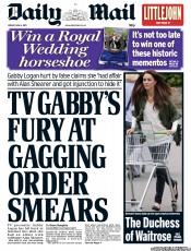 Daily Mail (UK) Newspaper Front Page for 6 May 2011