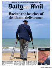 Daily Mail (UK) Newspaper Front Page for 6 June 2014