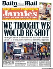 Daily Mail (UK) Newspaper Front Page for 6 July 2012