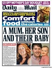 Daily Mail Newspaper Front Page (UK) for 7 March 2015