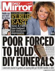 Daily Mirror Newspaper Front Page (UK) for 10 December 2014