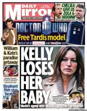 Daily Mirror (UK) Newspaper Front Page for 10 May 2011
