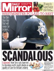 Daily Mirror (UK) Newspaper Front Page for 11 April 2017