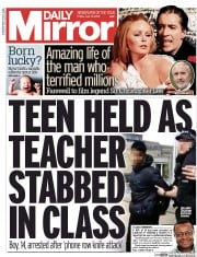 Daily Mirror (UK) Newspaper Front Page for 12 June 2015