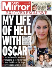 Daily Mirror (UK) Newspaper Front Page for 12 September 2014