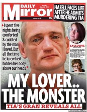 Daily Mirror Newspaper Front Page (UK) for 14 May 2013