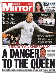 Daily Mirror Newspaper Front Page (UK) for 16 October 2013