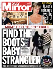 Daily Mirror Newspaper Front Page (UK) for 18 February 2015