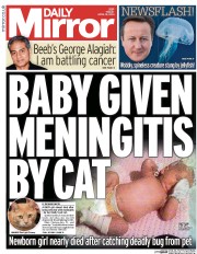 Daily Mirror Newspaper Front Page (UK) for 18 April 2014