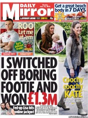 Daily Mirror (UK) Newspaper Front Page for 18 June 2012