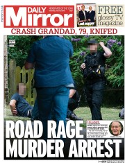 Daily Mirror (UK) Newspaper Front Page for 18 July 2015