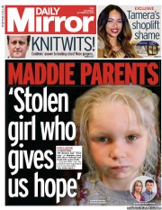Daily Mirror (UK) Newspaper Front Page for 19 October 2013