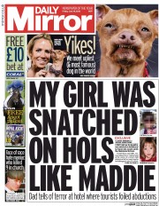 Daily Mirror (UK) Newspaper Front Page for 19 June 2015