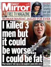 Daily Mirror (UK) Newspaper Front Page for 1 March 2014