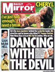 Daily Mirror (UK) Newspaper Front Page for 1 April 2011