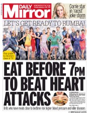 Daily Mirror (UK) Newspaper Front Page for 1 September 2016