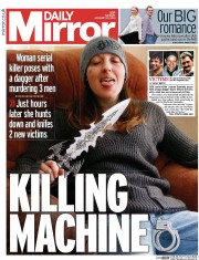 Daily Mirror Newspaper Front Page (UK) for 21 January 2014