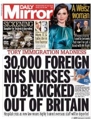 Daily Mirror (UK) Newspaper Front Page for 22 June 2015