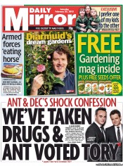 Daily Mirror Newspaper Front Page (UK) for 23 February 2013