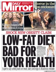 Daily Mirror (UK) Newspaper Front Page for 23 May 2016