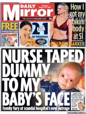 Daily Mirror (UK) Newspaper Front Page for 26 January 2013
