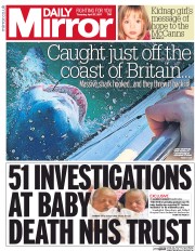 Daily Mirror (UK) Newspaper Front Page for 27 April 2017