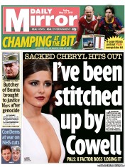 Daily Mirror (UK) Newspaper Front Page for 27 May 2011