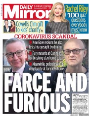 Daily Mirror (UK) Newspaper Front Page for 27 May 2020