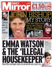 Daily Mirror (UK) Newspaper Front Page for 28 June 2014