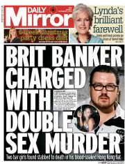 Daily Mirror (UK) Newspaper Front Page for 3 November 2014