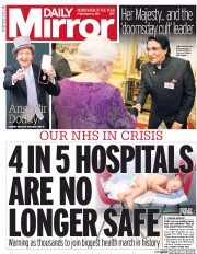 Daily Mirror (UK) Newspaper Front Page for 3 March 2017