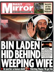 Daily Mirror (UK) Newspaper Front Page for 3 May 2011