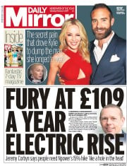 Daily Mirror (UK) Newspaper Front Page for 4 February 2017